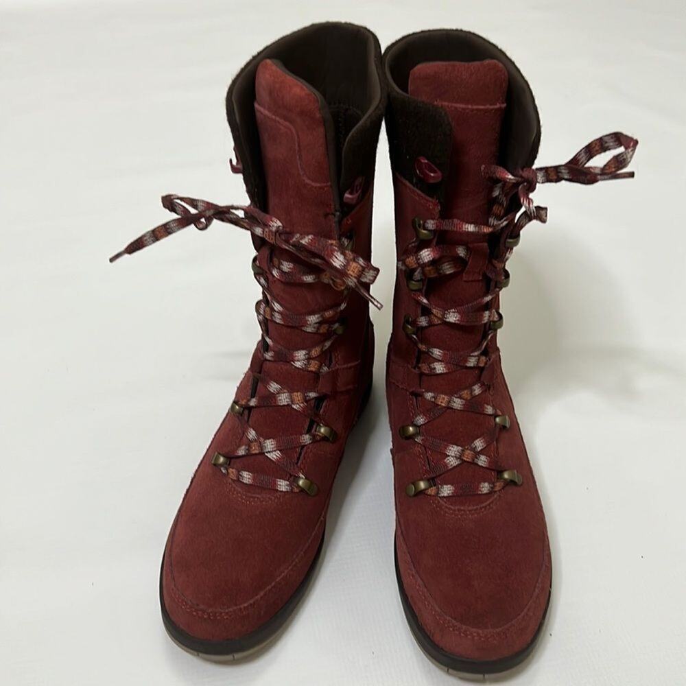 CHACO ANDORRA SUEDE LACE UP BOOTS SIZE 7